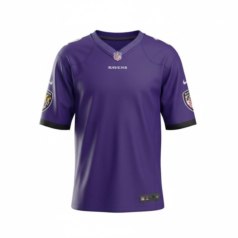 NWOT NIKE NFL Baltimore Ravens Purple On Field Football Jersey - Size Large